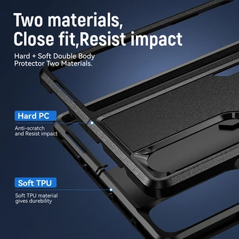 Матиран Сгъваем Твърд Защитен Калъф за Samsung Galaxy Z Fold 4 5G Fold4 Zfold4 устойчив на удари калъф за Samsung Z Fold 4 Fundas Capa