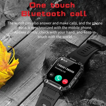 LEMFO 2023 Нови Мъжки умни часовници с 1,95-инчов екран, Bluetooth за набиране на номера, Спортни водоустойчив умни часовници по поръчка за мъже и жени