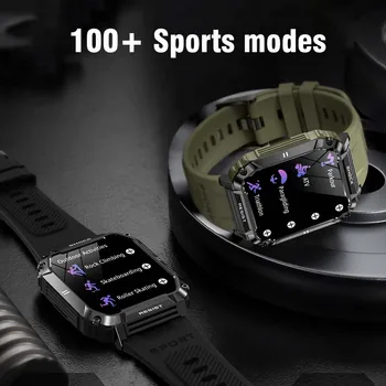 LEMFO 2023 Нови Мъжки умни часовници с 1,95-инчов екран, Bluetooth за набиране на номера, Спортни водоустойчив умни часовници по поръчка за мъже и жени