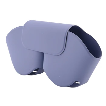 За слушалки AirPods Max Висококачествена и Удобна чанта за слушалки от изкуствен силикон, защитен калъф от надраскване, лилаво