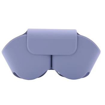 За слушалки AirPods Max Висококачествена и Удобна чанта за слушалки от изкуствен силикон, защитен калъф от надраскване, лилаво