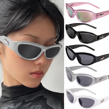 Нови Модни Слънчеви очила Y2K в стил пънк 
