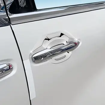 За Toyota Alphard 40 серия 2023 + ABS хромирана рамка, която купа от въглеродни влакна, външна врата копчето, черна декоративна стикер cat A9M1