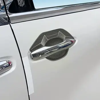 За Toyota Alphard 40 серия 2023 + ABS хромирана рамка, която купа от въглеродни влакна, външна врата копчето, черна декоративна стикер cat A9M1
