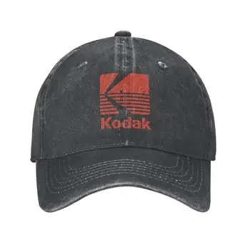 Бейзболна шапка с логото на Kodak Photography, Реколта Памучни Шапки, Улични Всесезонни Пътуване, Неструктурирани Меки Шапки, Шапка