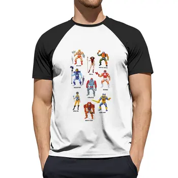 Реколта майстор на Вселената, на Герои и злодеи! Реколта тениска с изображение на играчки, забавни тениски, панталони, тениски за мъже