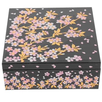 Японската традиционна кутия за Бэнто Традиционната японска кутия за десерт Кутия за суши Сакура