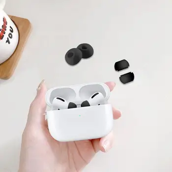 3 Двойки плочки-Плочки, които се Приспадат шум, Силиконови накрайници за уши, Съвместими с Apple Air-Шушулките Pro, които намаляват шума, втулки втулки