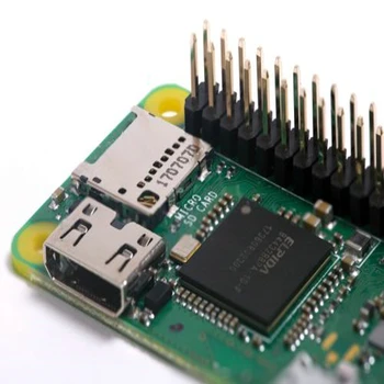 Raspberry Pi Zero W/WH с 40-контактни предварително припаянными графични конектори GPIO с Wi-Fi и Bluetooth в демонстрационни процесор с честота 1 Ghz