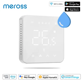 Meross Умен WiFi Термостат за Водно/Газов котел с Дистанционно управление Температура Работи с HomeKit Алекса Google Assistant