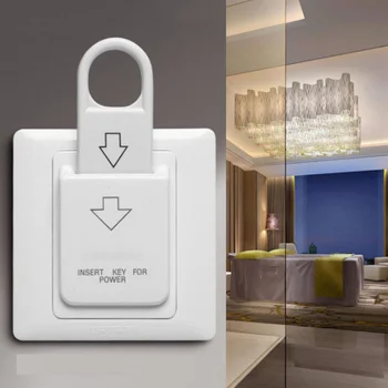 Превключвател на магнитна карта в хотел с добро качество Енергоспестяващ превключвател Поставете ключ за включване
