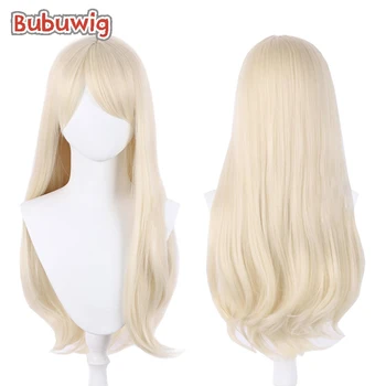 Bubuwig изкуствена коса с дължина 70 см, светло-кестенява перуки за cosplay, дамски модни директни класически перуки за парти в стила аниме, топлоустойчиви